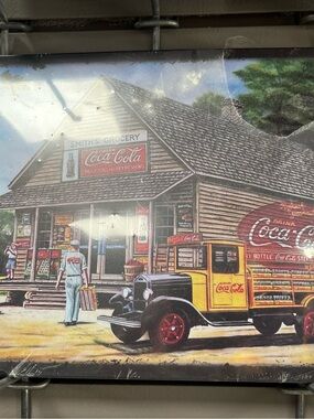 Coca Cola Yellow & Red Delivery Truck Wall Sign